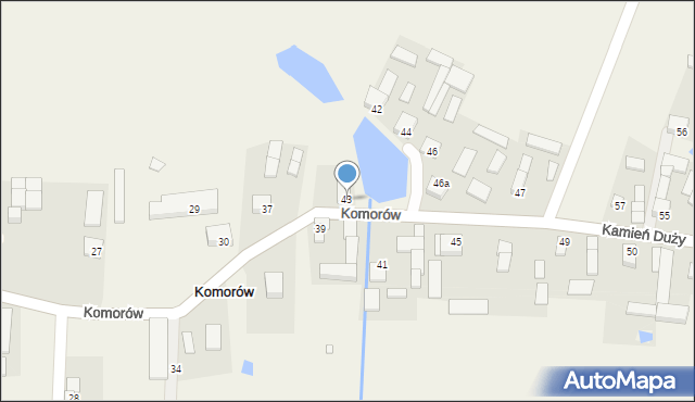 Komorów, Komorów, 43, mapa Komorów