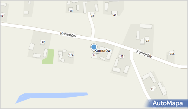 Komorów, Komorów, 47, mapa Komorów