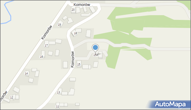 Komorów, Komorów, 15A, mapa Komorów