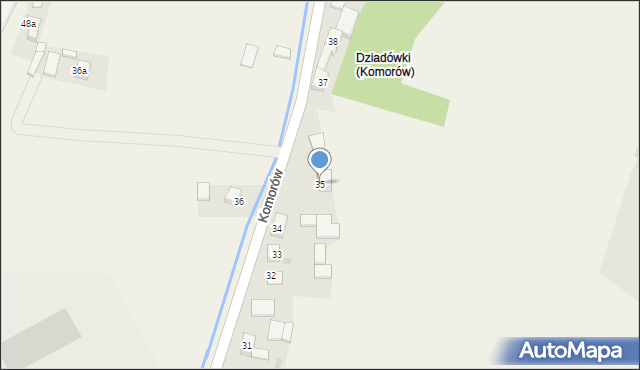 Komorów, Komorów, 35, mapa Komorów