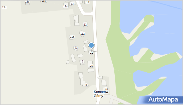 Komorów, Komorów, 11, mapa Komorów