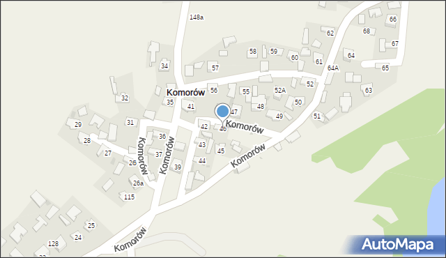 Komorów, Komorów, 46, mapa Komorów