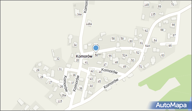 Komorów, Komorów, 56, mapa Komorów