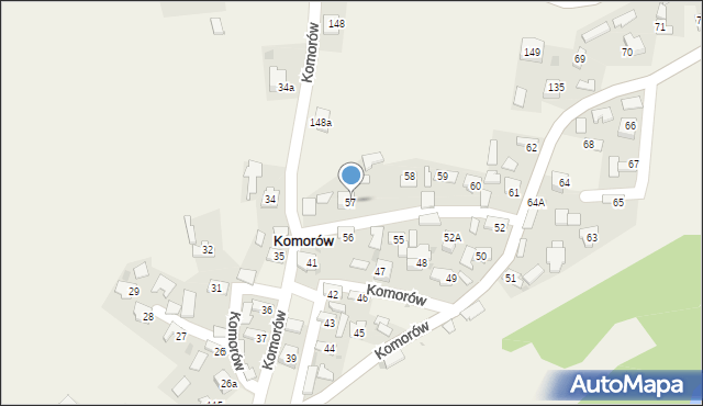 Komorów, Komorów, 57, mapa Komorów