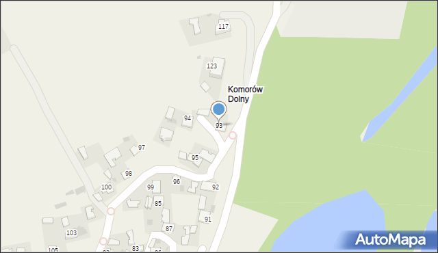 Komorów, Komorów, 93, mapa Komorów