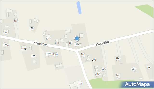 Komorów, Komorów, 117A, mapa Komorów