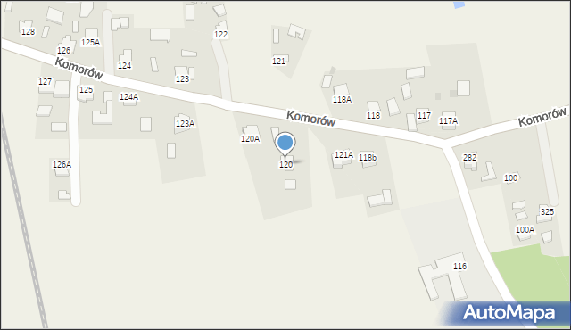 Komorów, Komorów, 120, mapa Komorów