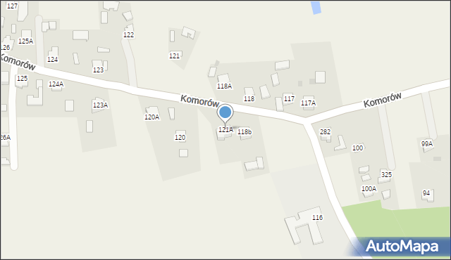 Komorów, Komorów, 121A, mapa Komorów