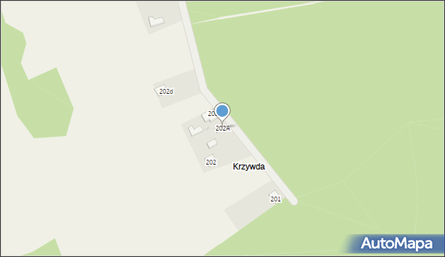Komorów, Komorów, 202A, mapa Komorów