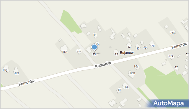 Komorów, Komorów, 85b, mapa Komorów