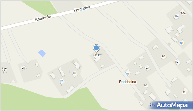 Komorów, Komorów, 94A, mapa Komorów