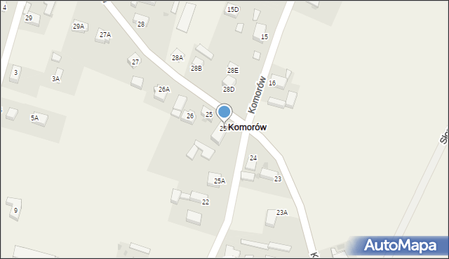 Komorów, Komorów, 25b, mapa Komorów