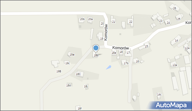 Komorów, Komorów, 18b, mapa Komorów