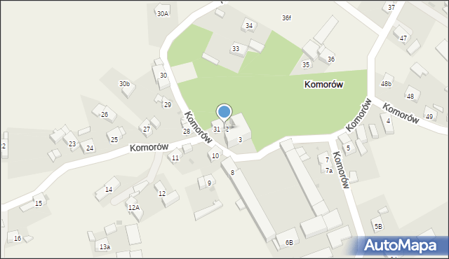 Komorów, Komorów, 32, mapa Komorów