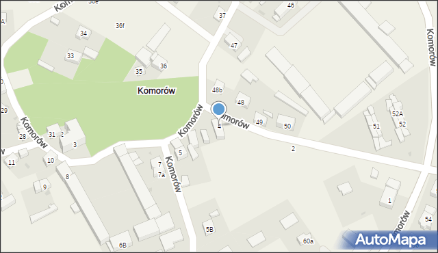 Komorów, Komorów, 4, mapa Komorów