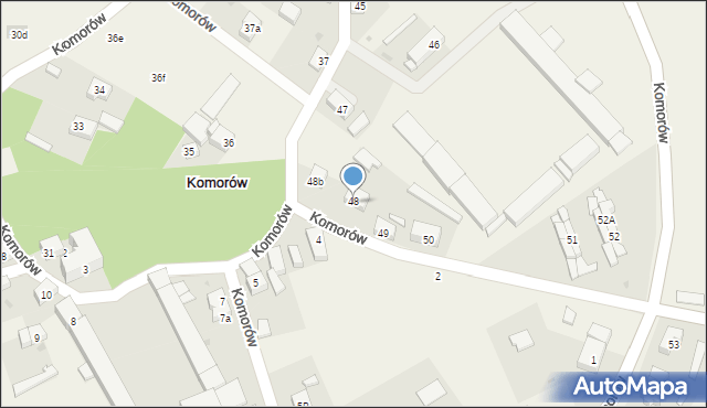 Komorów, Komorów, 48A, mapa Komorów