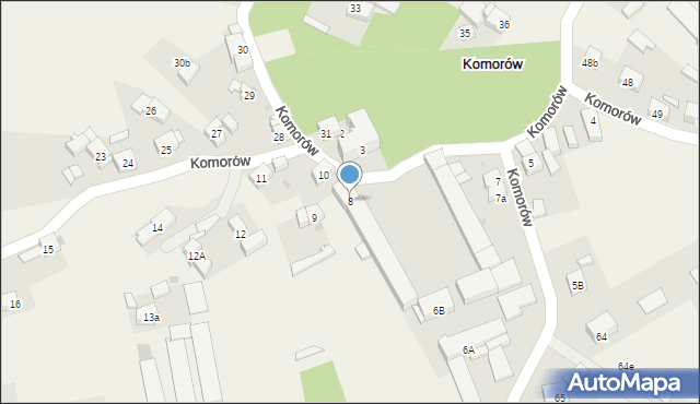 Komorów, Komorów, 8, mapa Komorów