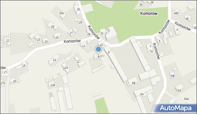 Komorów, Komorów, 9, mapa Komorów