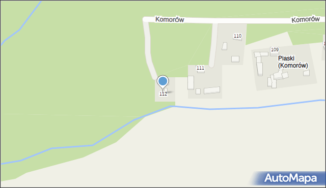 Komorów, Komorów, 112, mapa Komorów