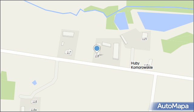 Komorów, Komorów, 116, mapa Komorów