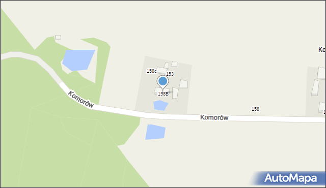 Komorów, Komorów, 158B, mapa Komorów