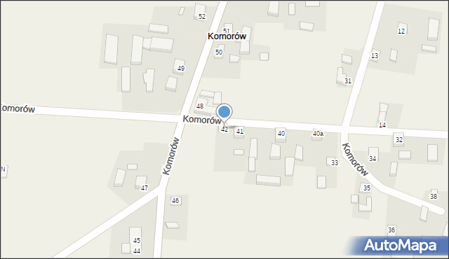 Komorów, Komorów, 42, mapa Komorów