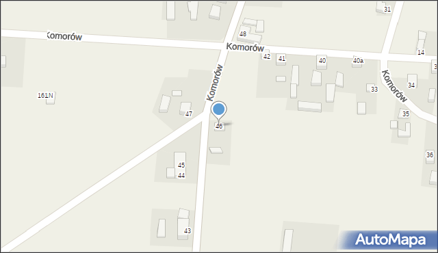 Komorów, Komorów, 46, mapa Komorów