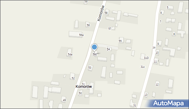 Komorów, Komorów, 54c, mapa Komorów