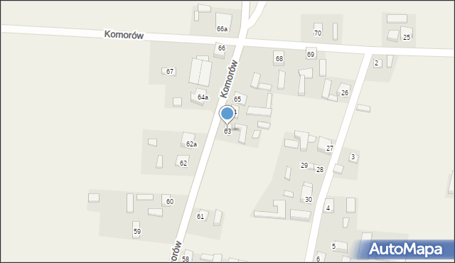 Komorów, Komorów, 63, mapa Komorów