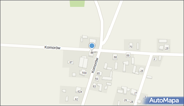 Komorów, Komorów, 66, mapa Komorów