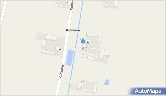 Komorów, Komorów, 28, mapa Komorów