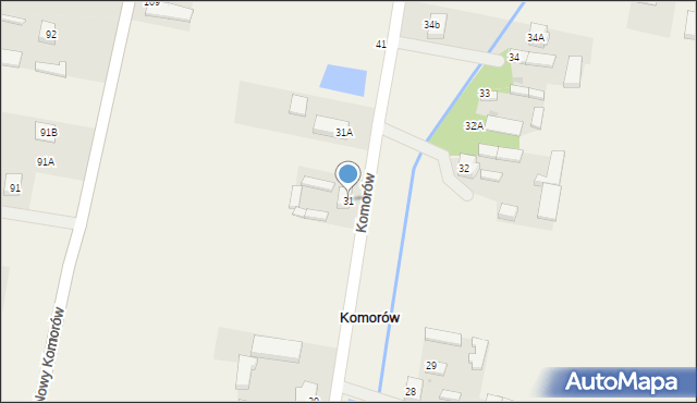 Komorów, Komorów, 31, mapa Komorów