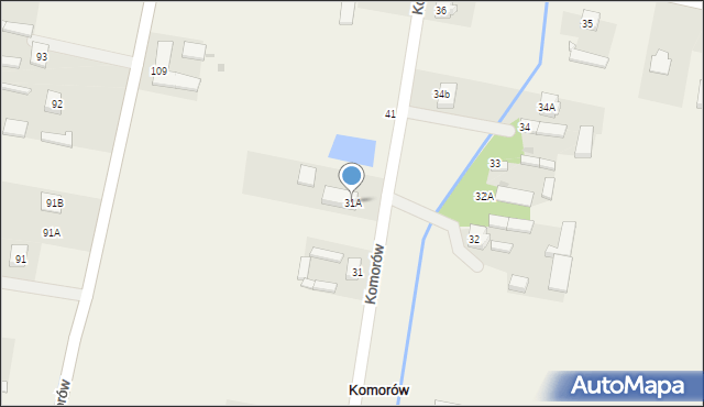 Komorów, Komorów, 31A, mapa Komorów