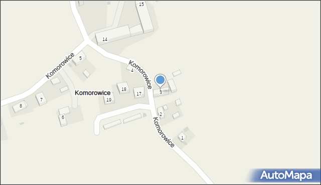 Komorowice, Komorowice, 3, mapa Komorowice