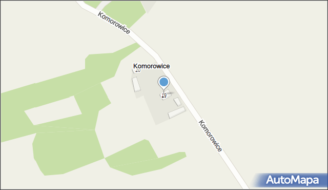 Komorowice, Komorowice, 19, mapa Komorowice