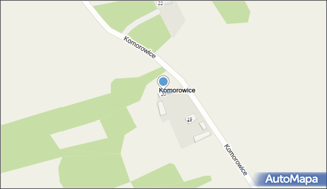 Komorowice, Komorowice, 20, mapa Komorowice