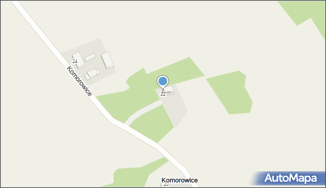 Komorowice, Komorowice, 22, mapa Komorowice