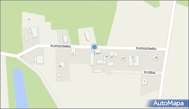 Komorówko, Komorówko, 1, mapa Komorówko
