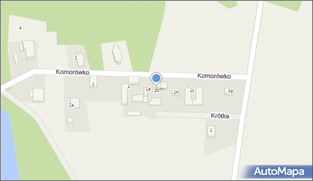 Komorówko, Komorówko, 1b, mapa Komorówko