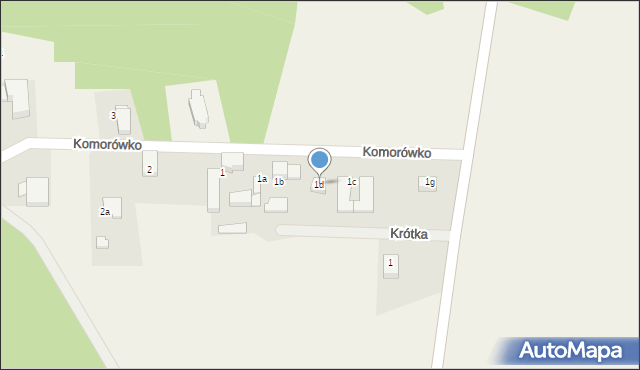 Komorówko, Komorówko, 1d, mapa Komorówko