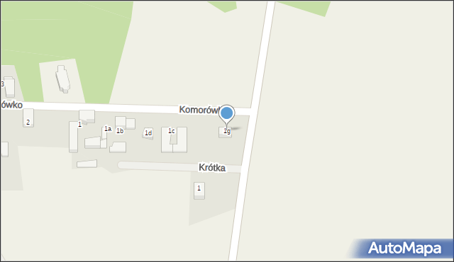 Komorówko, Komorówko, 1g, mapa Komorówko