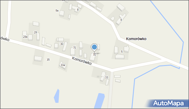 Komorówko, Komorówko, 32, mapa Komorówko