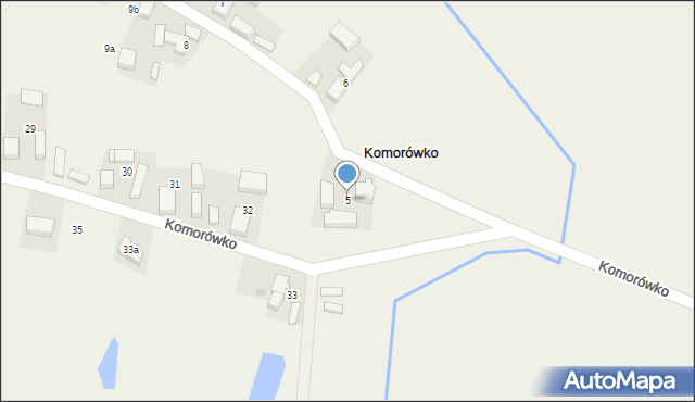 Komorówko, Komorówko, 5, mapa Komorówko