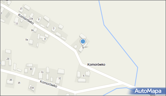 Komorówko, Komorówko, 6, mapa Komorówko