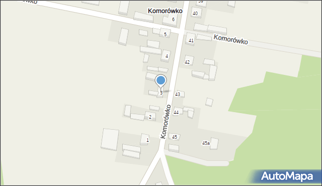 Komorówko, Komorówko, 3, mapa Komorówko