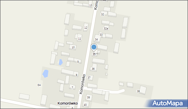 Komorówko, Komorówko, 35, mapa Komorówko