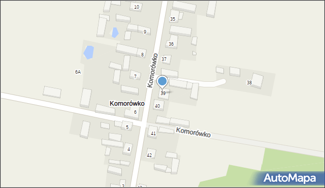 Komorówko, Komorówko, 39, mapa Komorówko