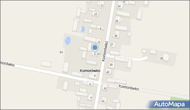 Komorówko, Komorówko, 7, mapa Komorówko