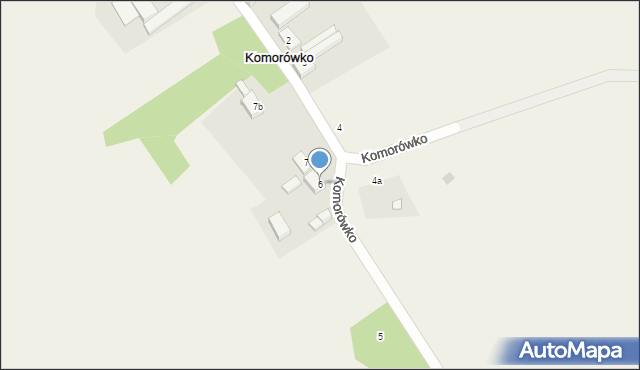 Komorówko, Komorówko, 6, mapa Komorówko