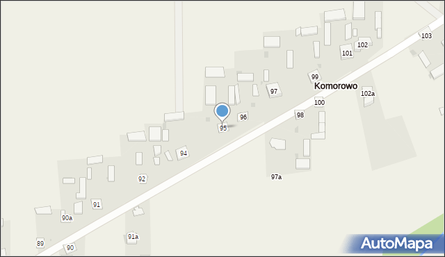Komorowo, Komorowo, 95, mapa Komorowo
